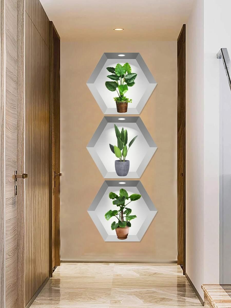 SHEIN PLAKAT NA ŚCIANĘ 3-PACK S07__25X28