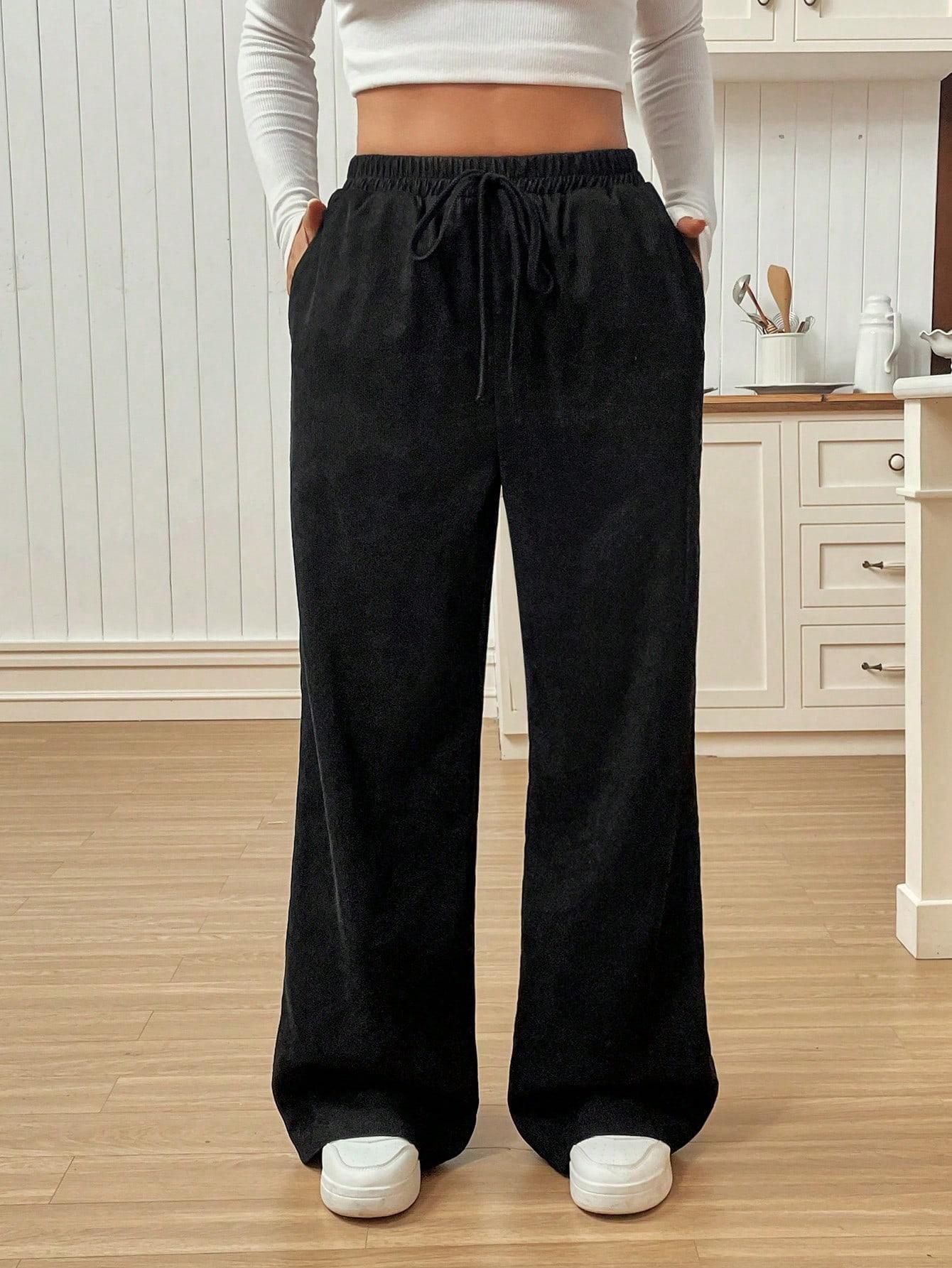 SHEIN CZARNE SPODNIE CASUAL S06__M