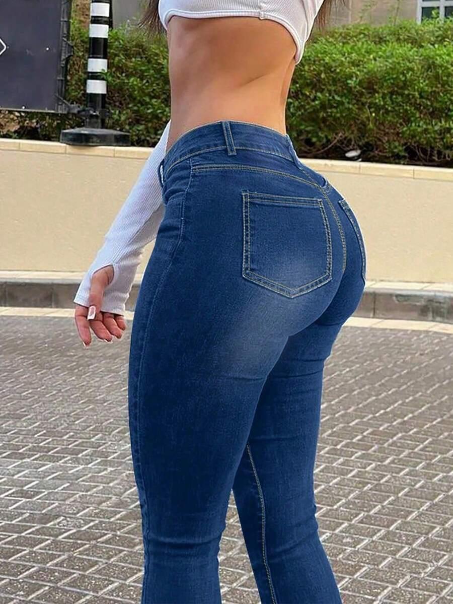 SHEIN NIEBIESKIE SPODNIE JEANS S06__M
