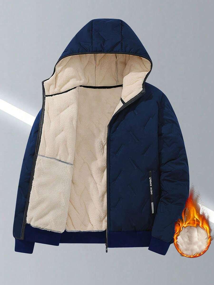 SHEIN GRANATOWA PIKOWANA KURTKA W01__L