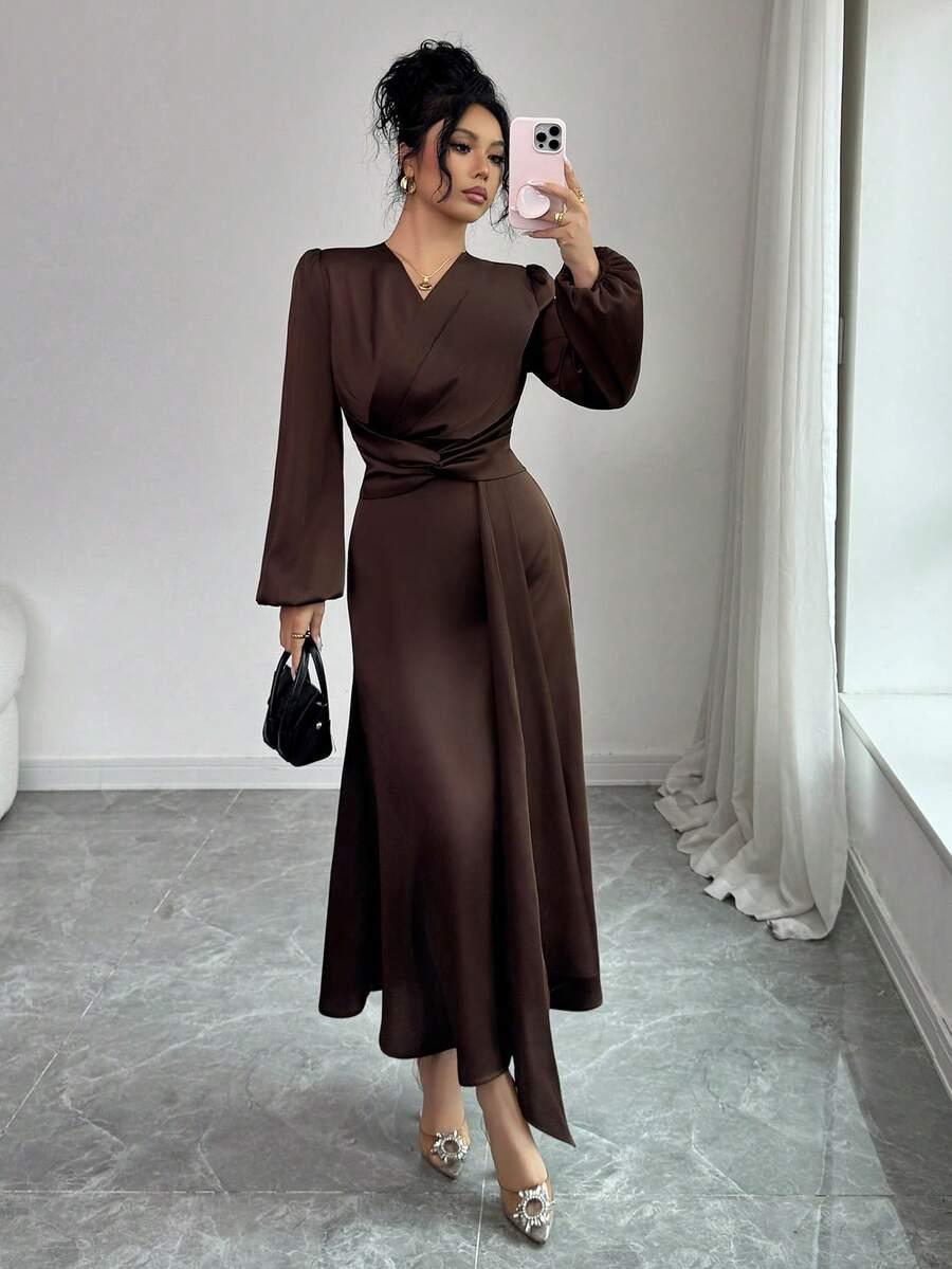 SHEIN SUKIENKA DŁUGI RĘKAW S06__L