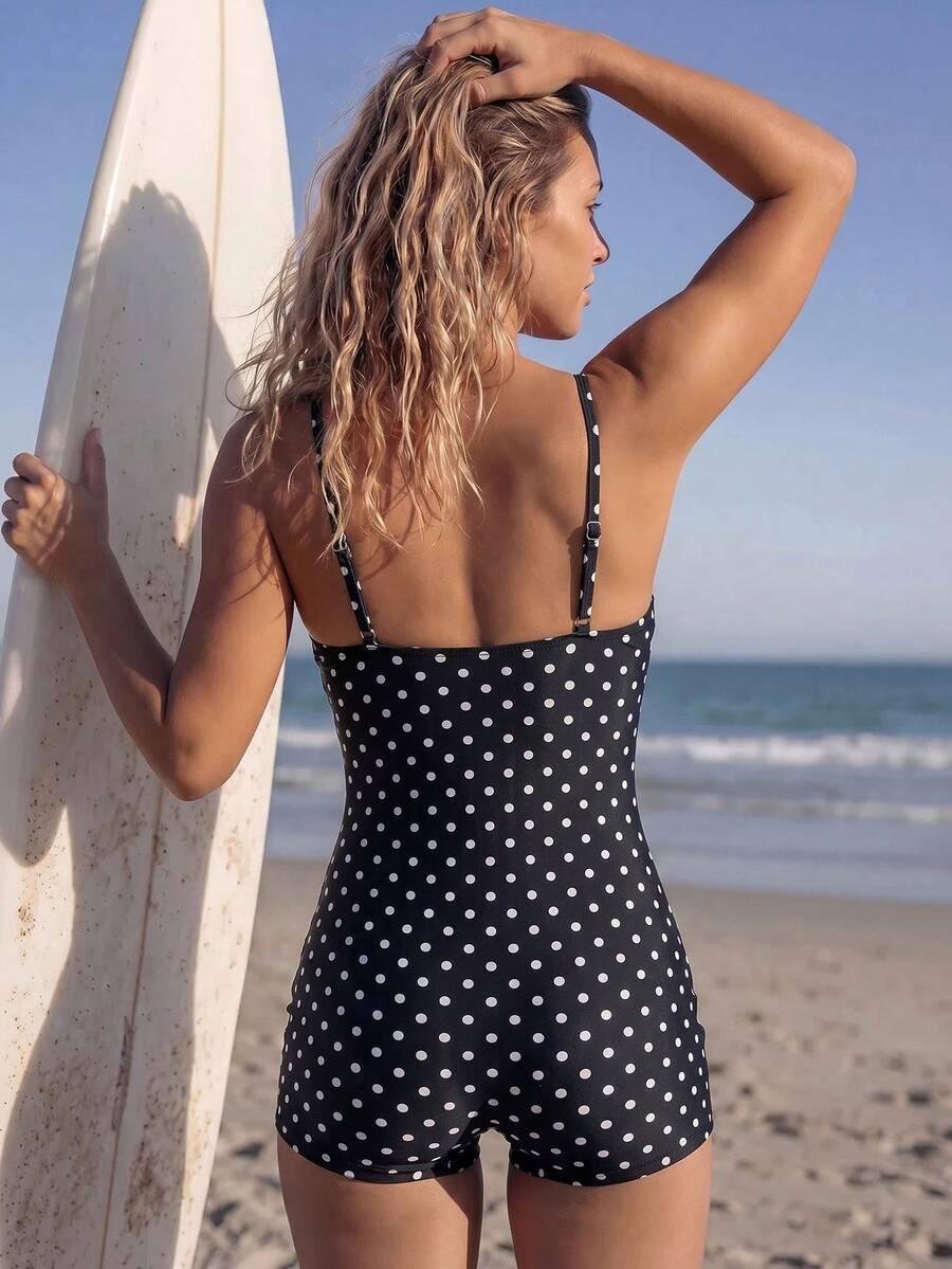 SHEIN JEDNOCZĘŚCIOWY STRÓJ KĄPIELOWY S09__L