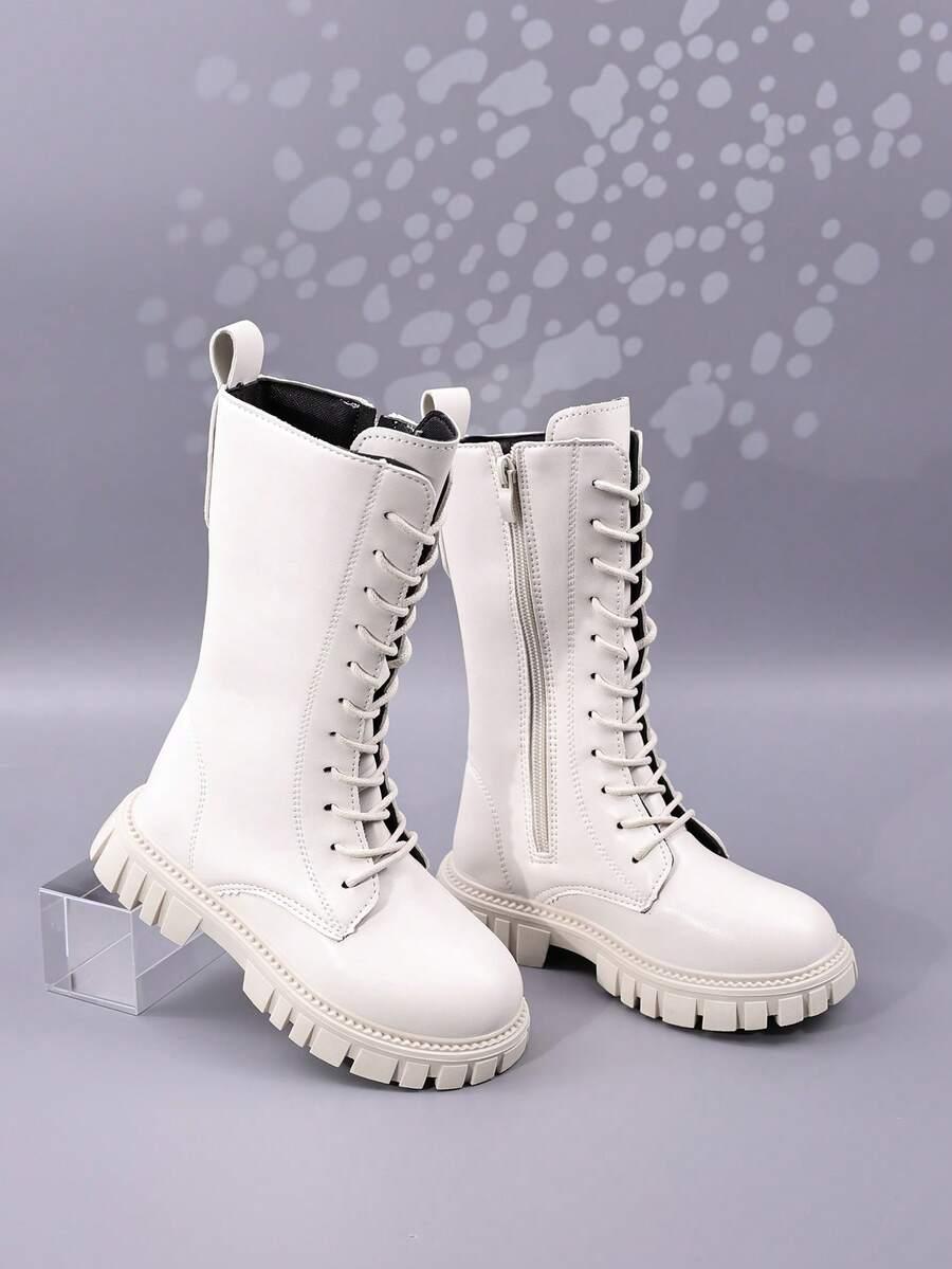 SHEIN BIAŁE SZNUROWANE BOTKI W01__36