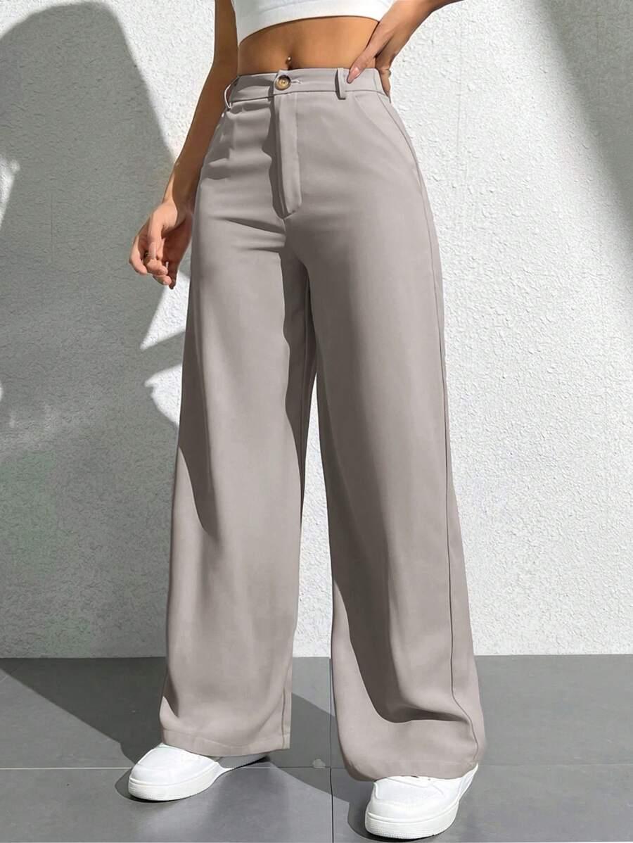 SHEIN SZARE SPODNIE CASUAL S06__XXS