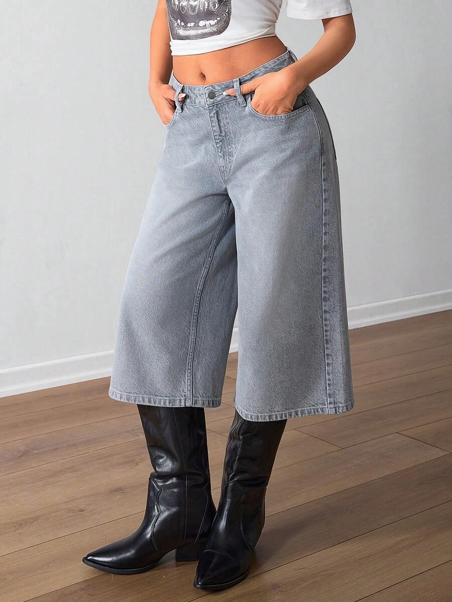 EURMUSE SZARE SPODENKI JEANS S06__M