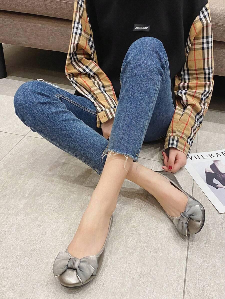 SHEIN SREBRNE BALERINY KOKARDY S06__39