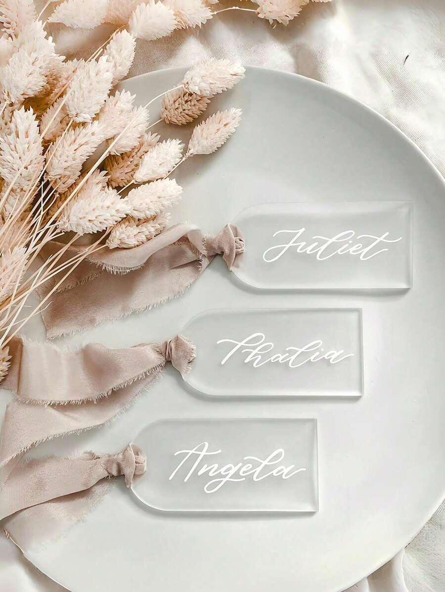 SHEIN BIAŁA ETYKIETKA ŚLUBNA S07__20-PACK