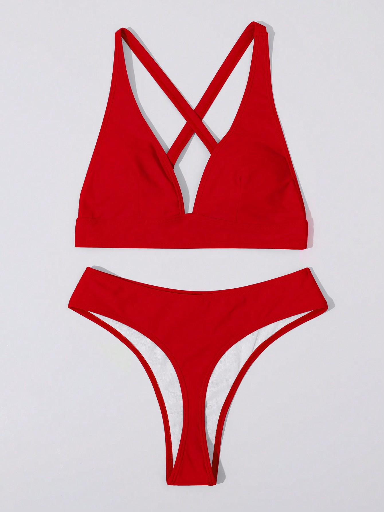 SHEIN DWUCZĘŚCIOWY STRÓJ KĄPIELOWY S09__M