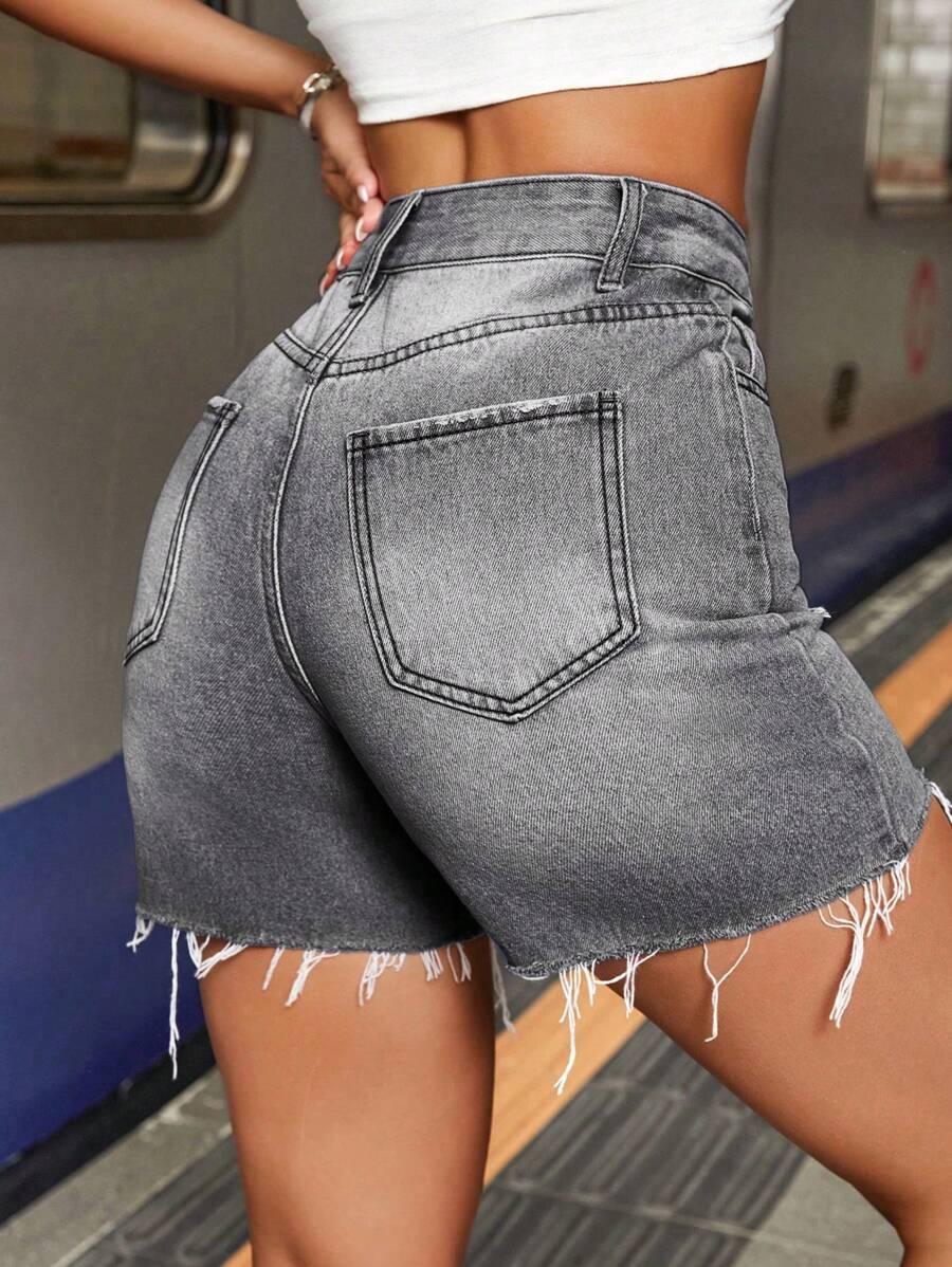SHEIN KRÓTKIE SPODENKI JEANS S06__XS