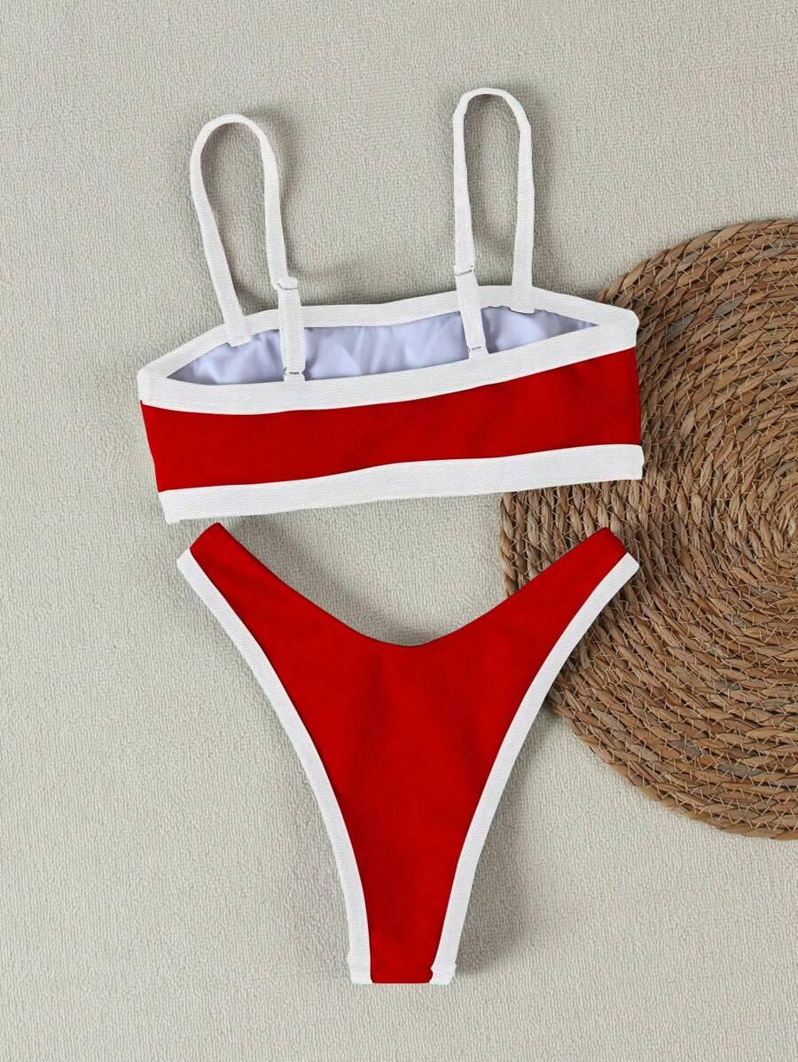 SHEIN POMARAŃCZOWY STRÓJ KĄPIELOWY S09__XS