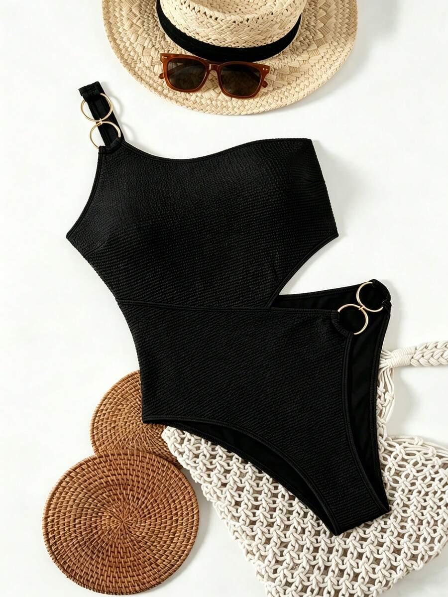 SWIM CHICCIA CZARNY JEDNOCZĘŚCIOWY STRÓJ KĄPIELOWY S09__L