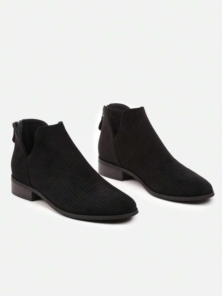 SHEIN CZARNE PÓŁBUTY ZAMEK W01__39
