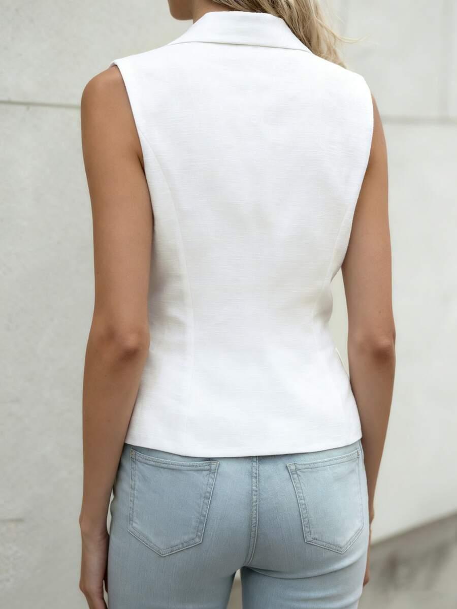 SHEIN KREMOWA KAMIZELKA TEKSTURA S06__M
