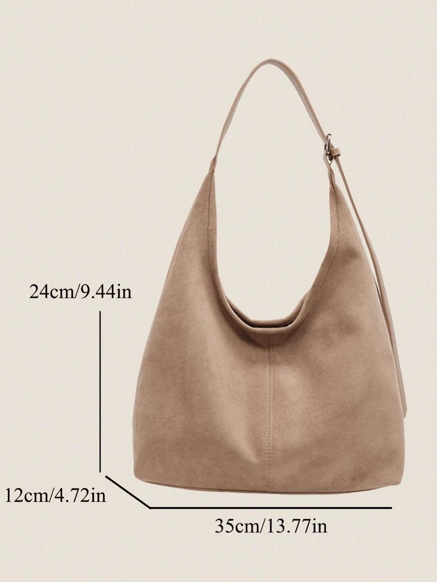 SHEIN BEŻOWA TOREBKA NA RAMIĘ S07__12X24X35CM