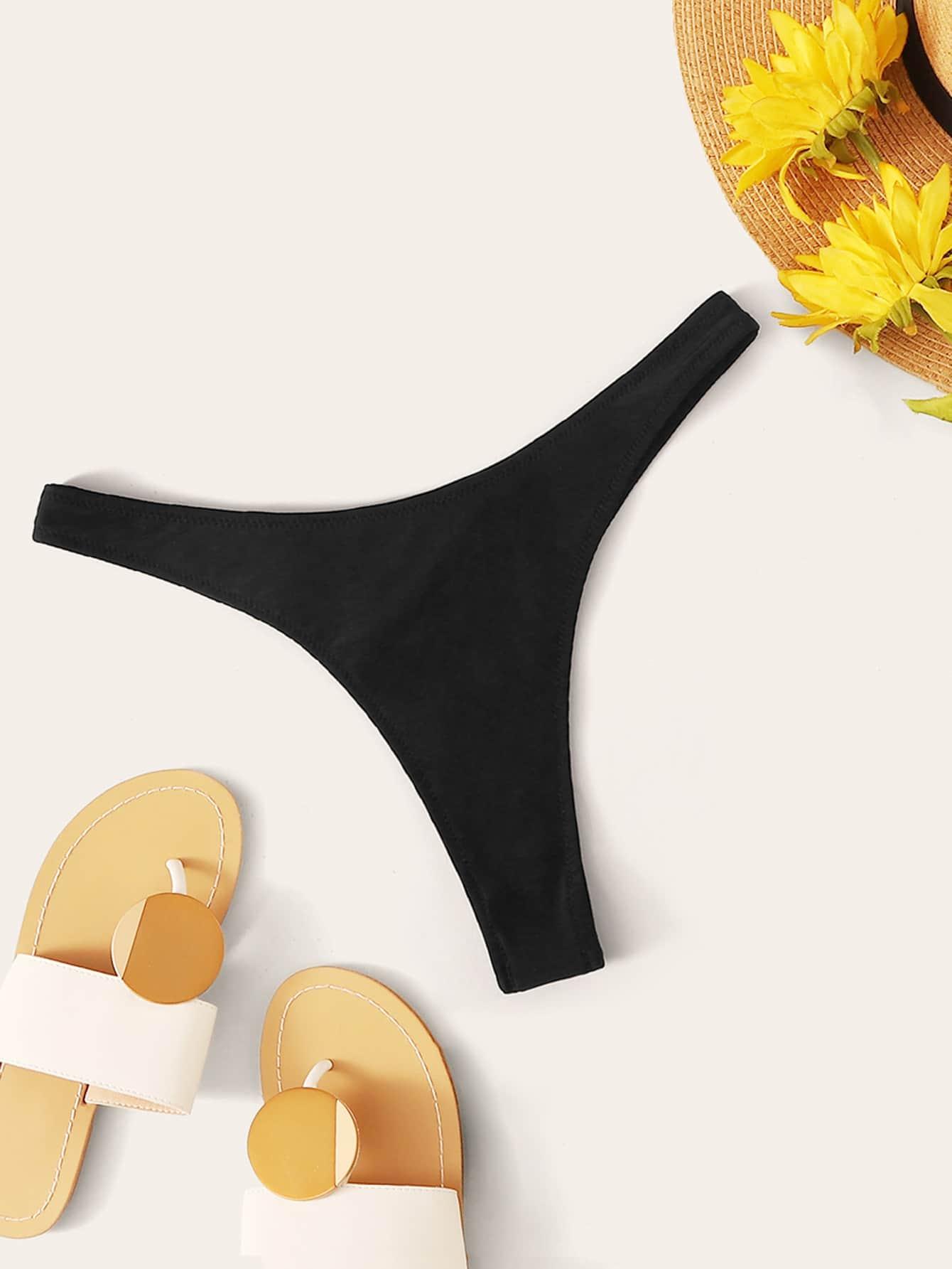 SHEIN DÓŁ OD BIKINI STRINGI S09__XS