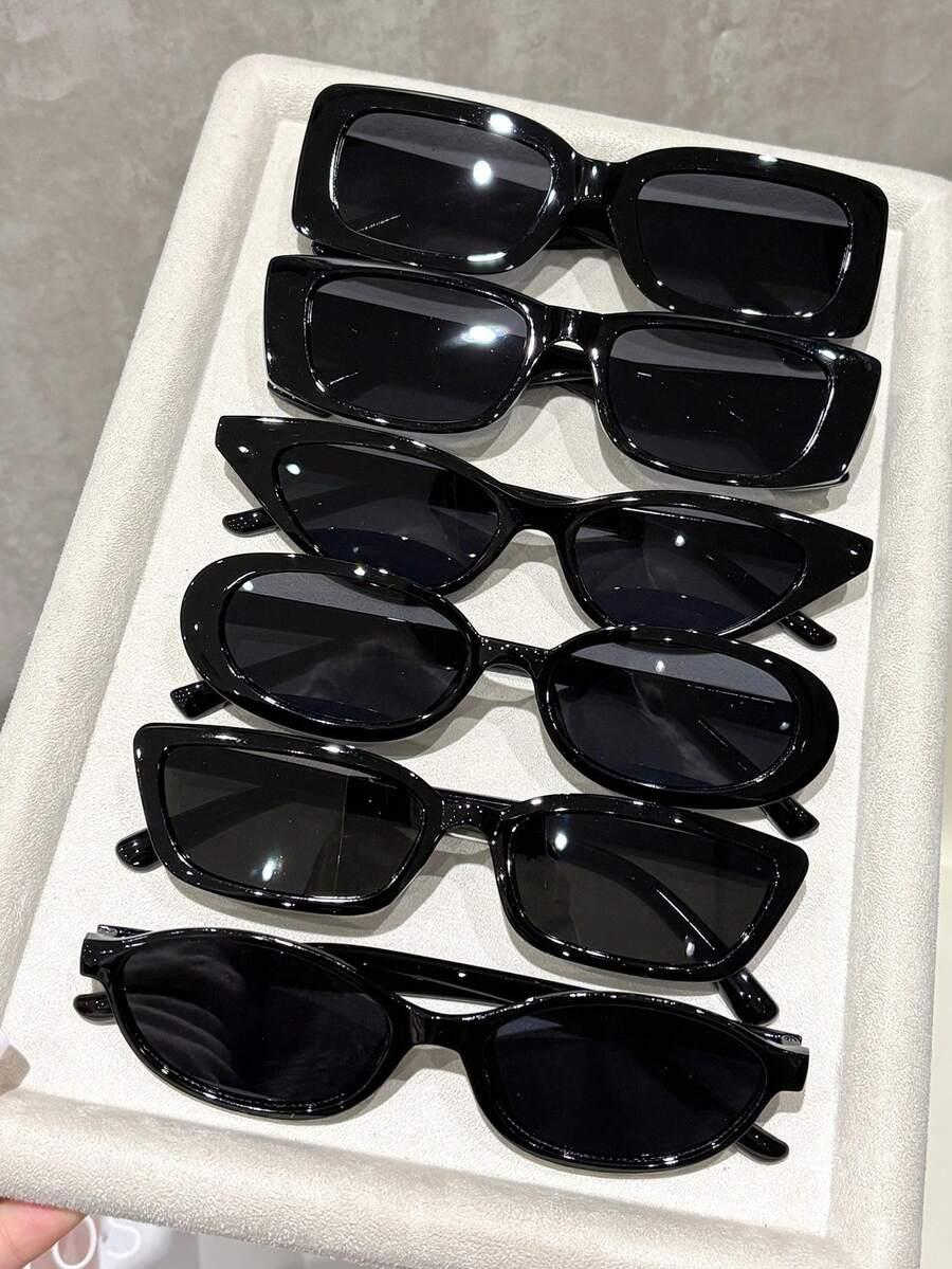 SHEIN ZESTAW KLASYCZNE OKULARY PRZECIWSŁONECZNE 5-PACK S07