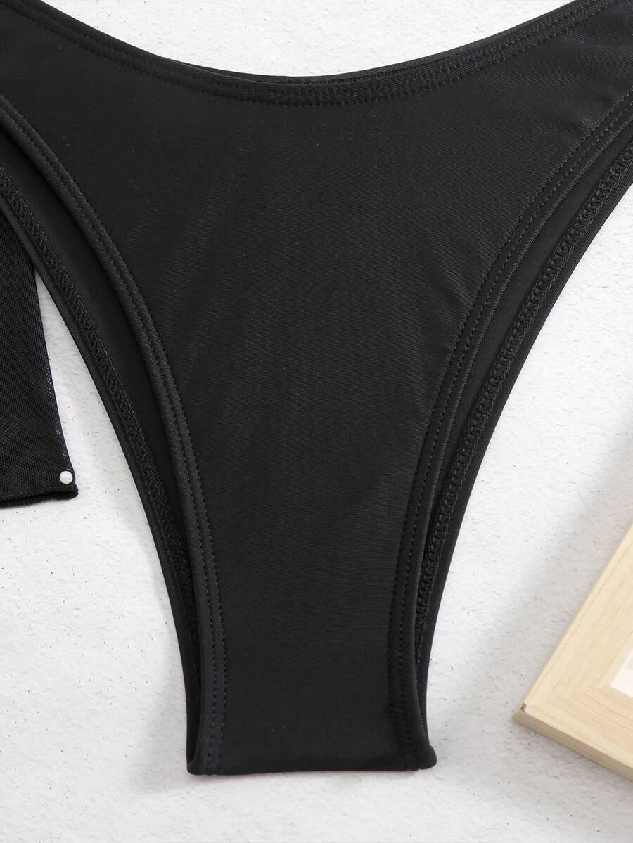 SHEIN DWUCZĘŚCIOWY STRÓJ KĄPIELOWY NARZUTKA S09__M