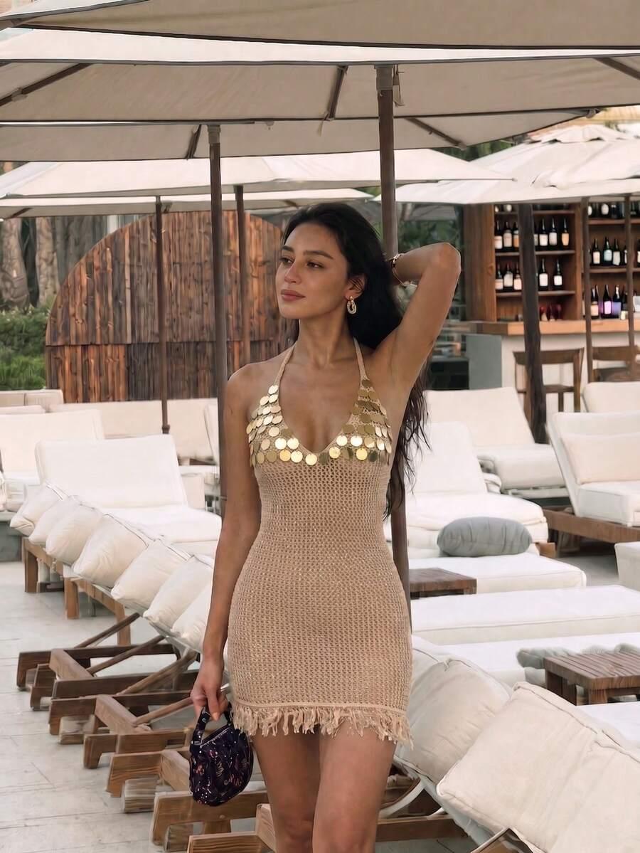 SHEIN MINI SUKIENKA ZDOBIENIE S06__S