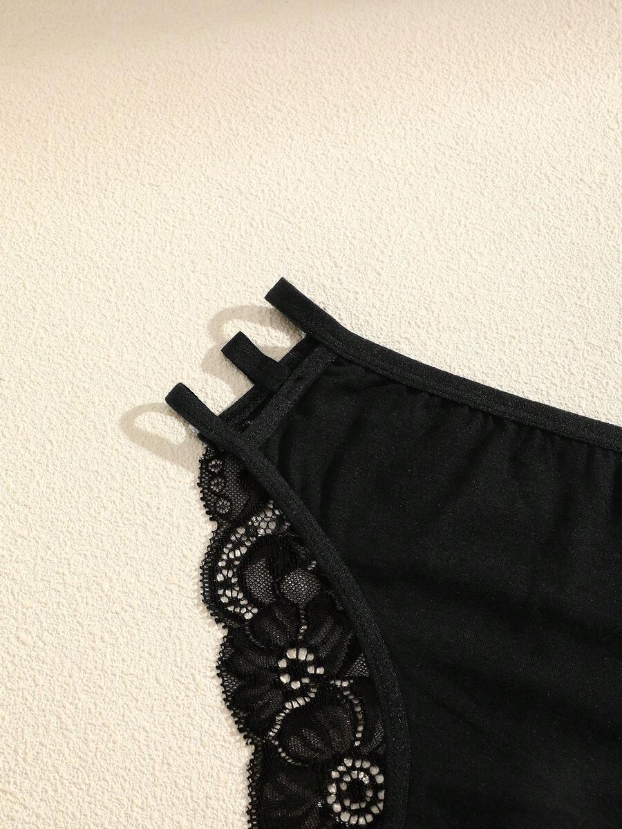 SHEIN CZARNE MAJTKI 3-PACK S06__XXL