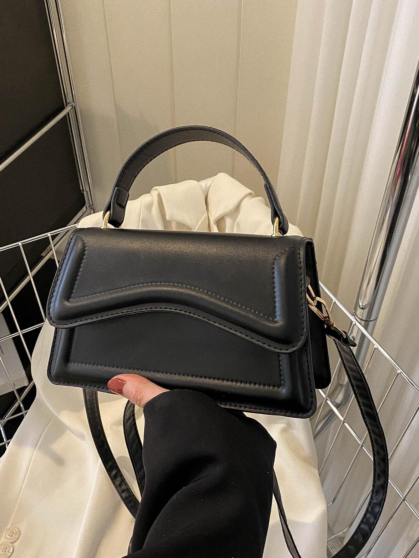 SHEIN CZARNA TOREBKA PASEK S07__7X12X20CM