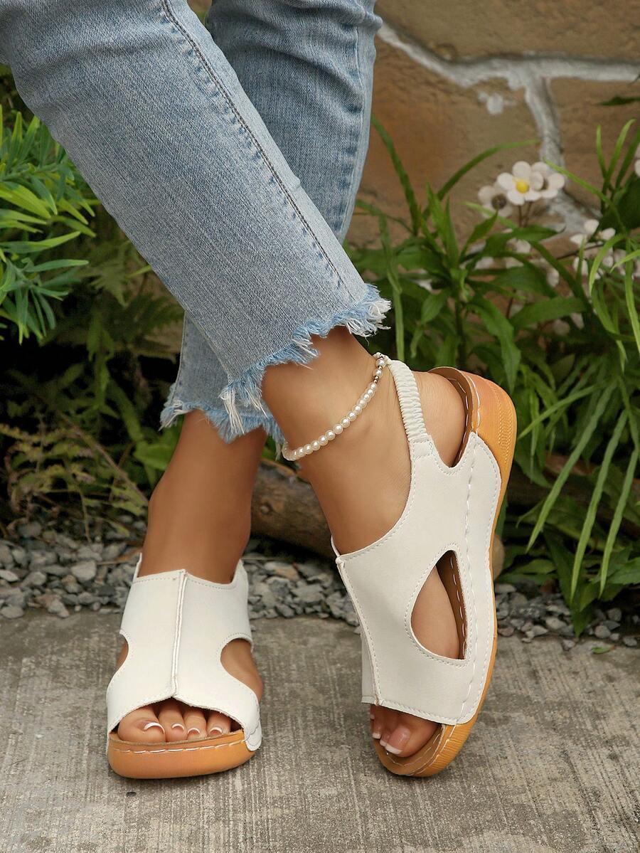 SHEIN KREMOWE SANDAŁY KOTURN WIDIE FIT S06__43