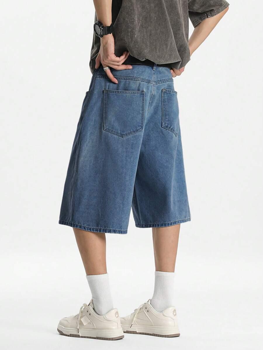 MANFINITY NIEBIESKIE JEANSOWE SPODENKI S06__XXL