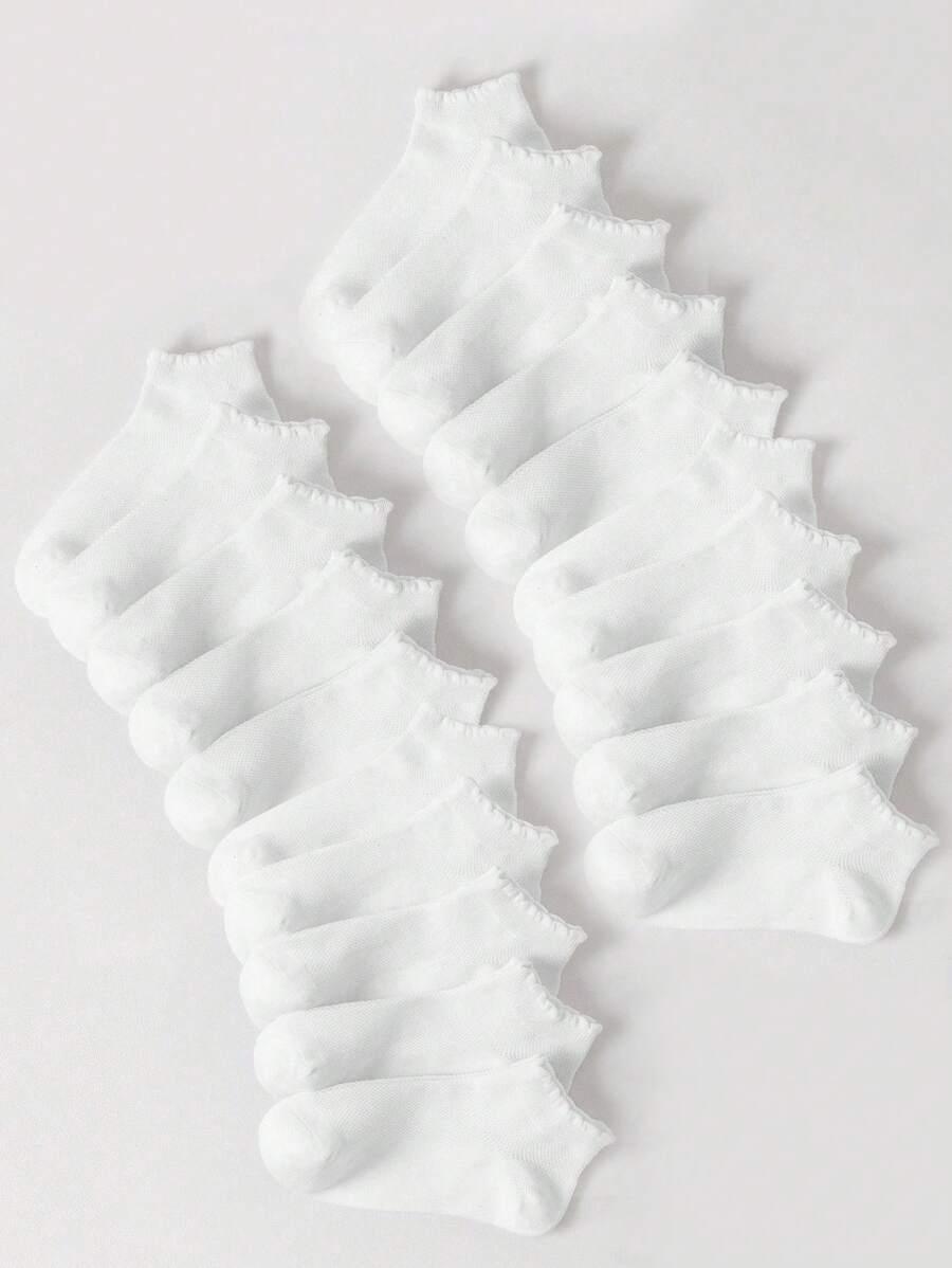 SHEIN BIAŁE SKARPETKI 10-PACK S07__40-43