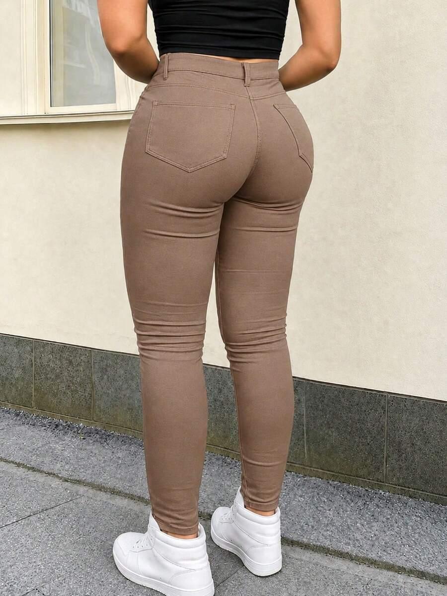 APPERLOTH A BRĄZOWE SPODNIE CASUAL S06__46