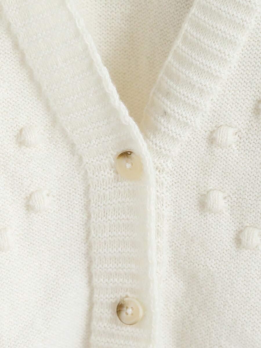 SHEIN BIAŁY SWETER KARDIGAN S06__104-110