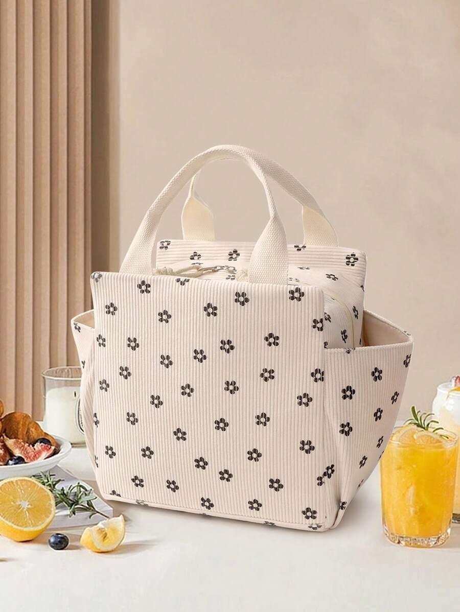 SHEIN BEŻOWA TORBA WZÓR S07__26X25