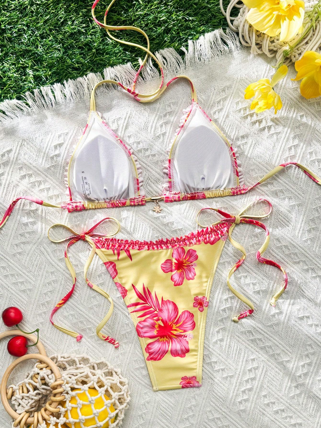 SHEIN DWUCZĘŚCIOWY STRÓJ KĄPIELOWY S09__S