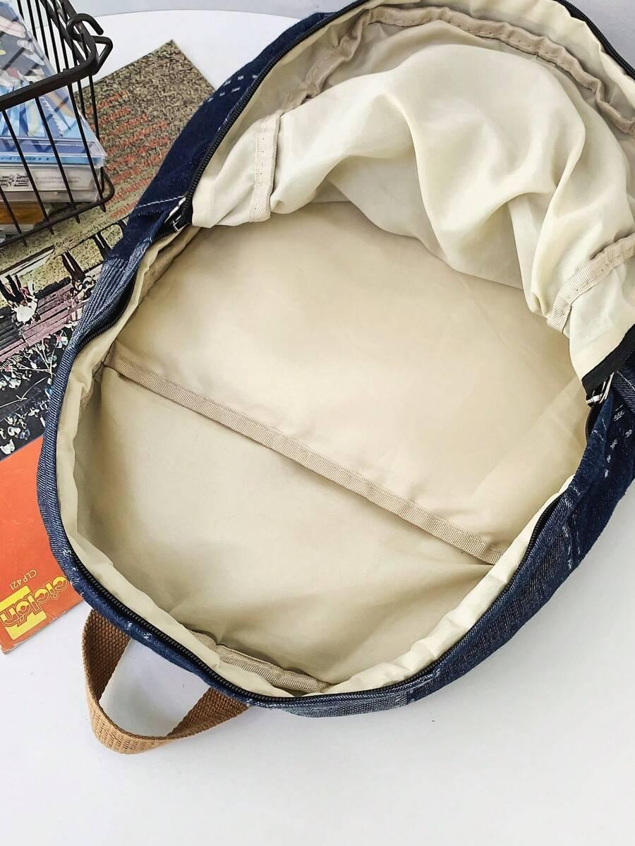 SHEIN NIEBIESKI PLECAK ZAMEK S07__28X39