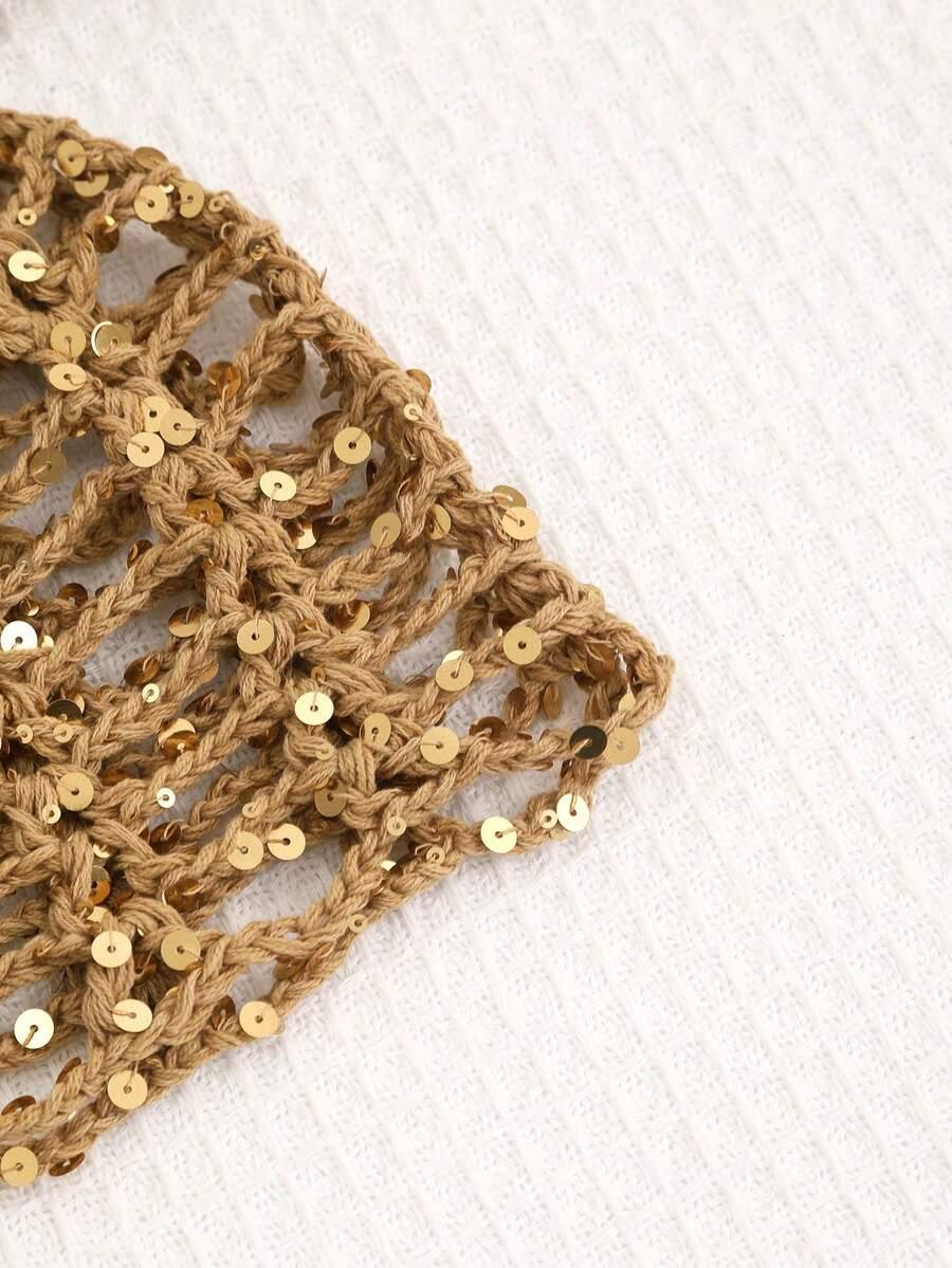 SHEIN CZAPKA WYCIĘCIA ZDOBIENIE S07__58