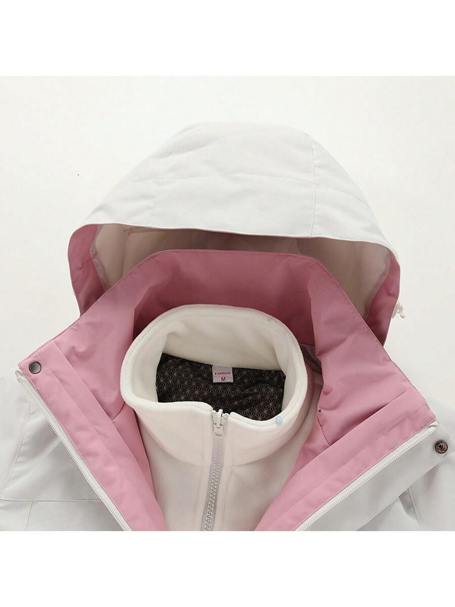 SHEIN BIAŁA KURTKA KAPTUR W01__XS