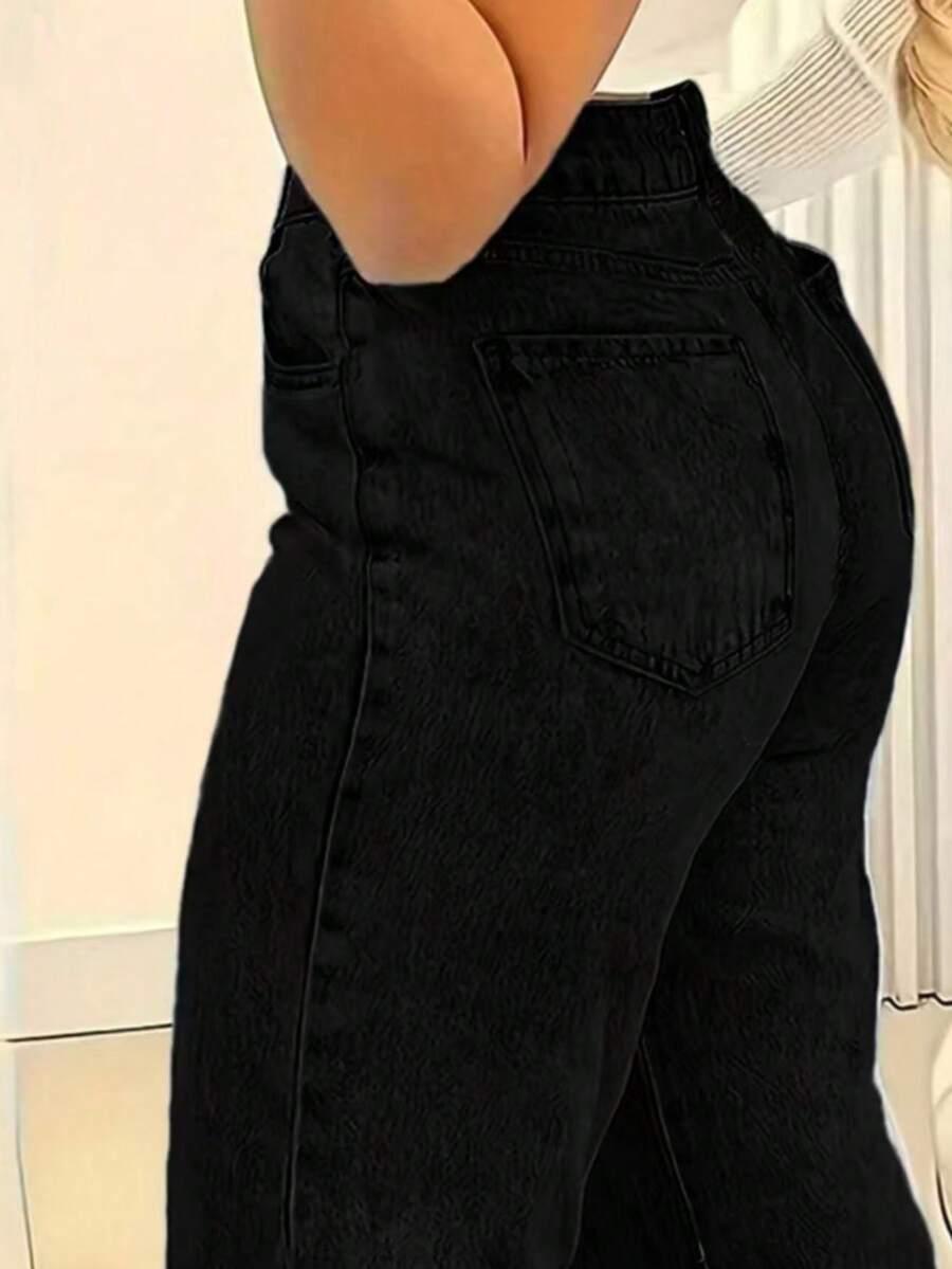 SHEIN CZARNE SPODNIE JEANS S06__XXL