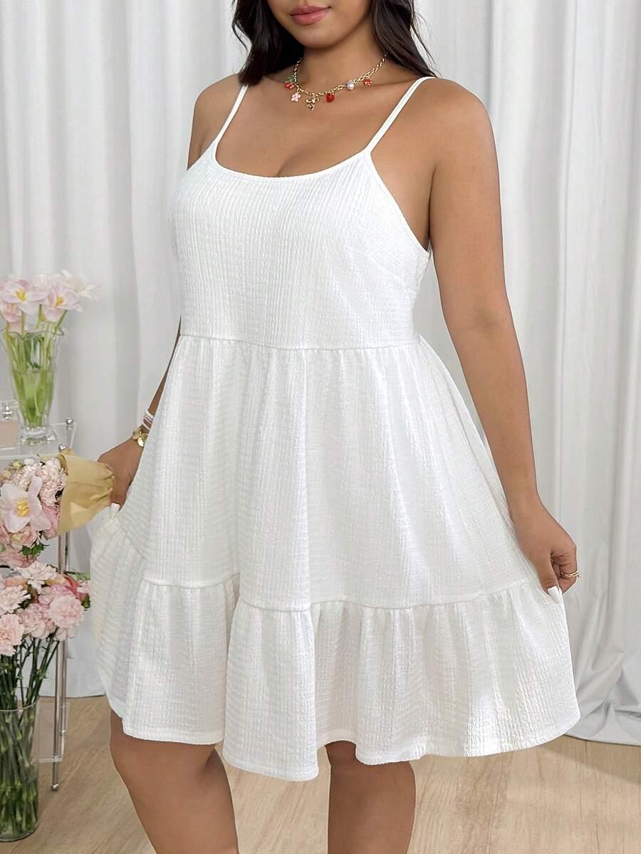 SHEIN ROZKLOSZOWANA SUKIENKA NA RAMIĄCZKACH S09__50