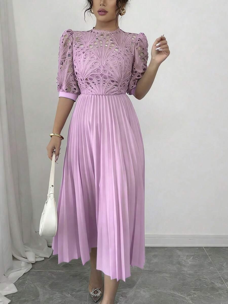 SHEIN FIOLETOWA MIDI SUKIENKA S06__M