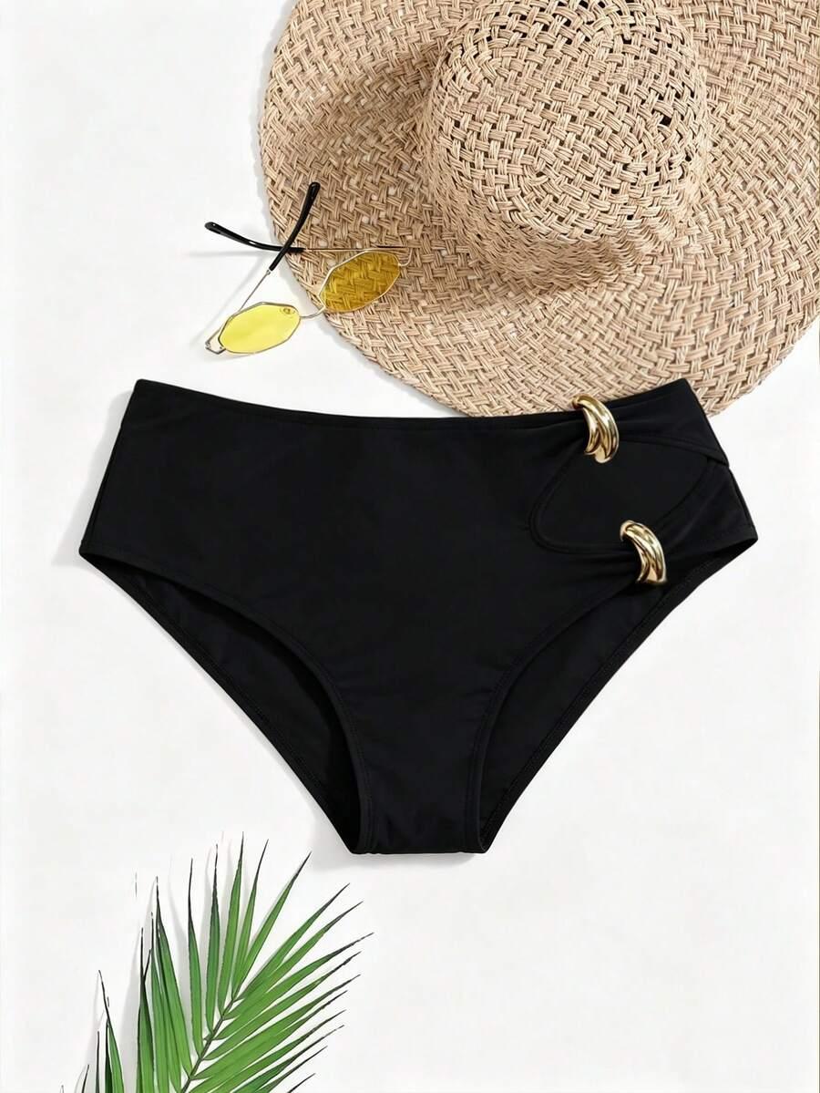 SHEIN CZARNY DÓŁ OD BIKINI S09__48