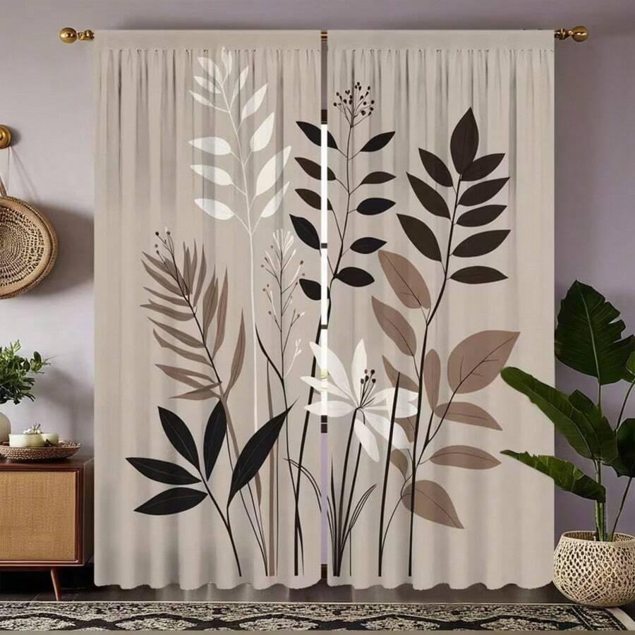 SHEIN ZASŁONA NA OKNO WZÓR 2-PACK S07__75X166