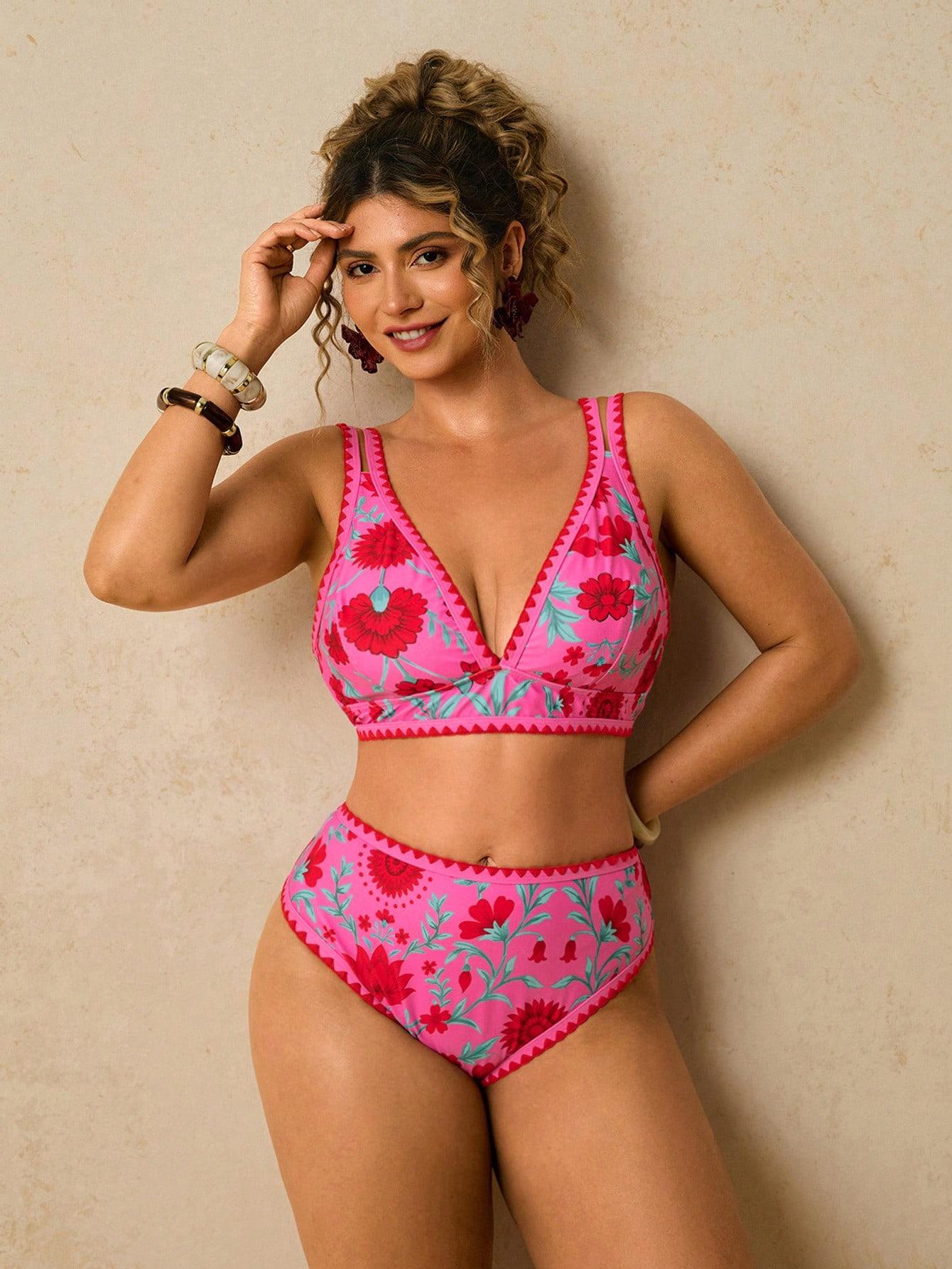 SHEIN DWUCZĘŚCIOWY STRÓJ KĄPIELOWY S09__50