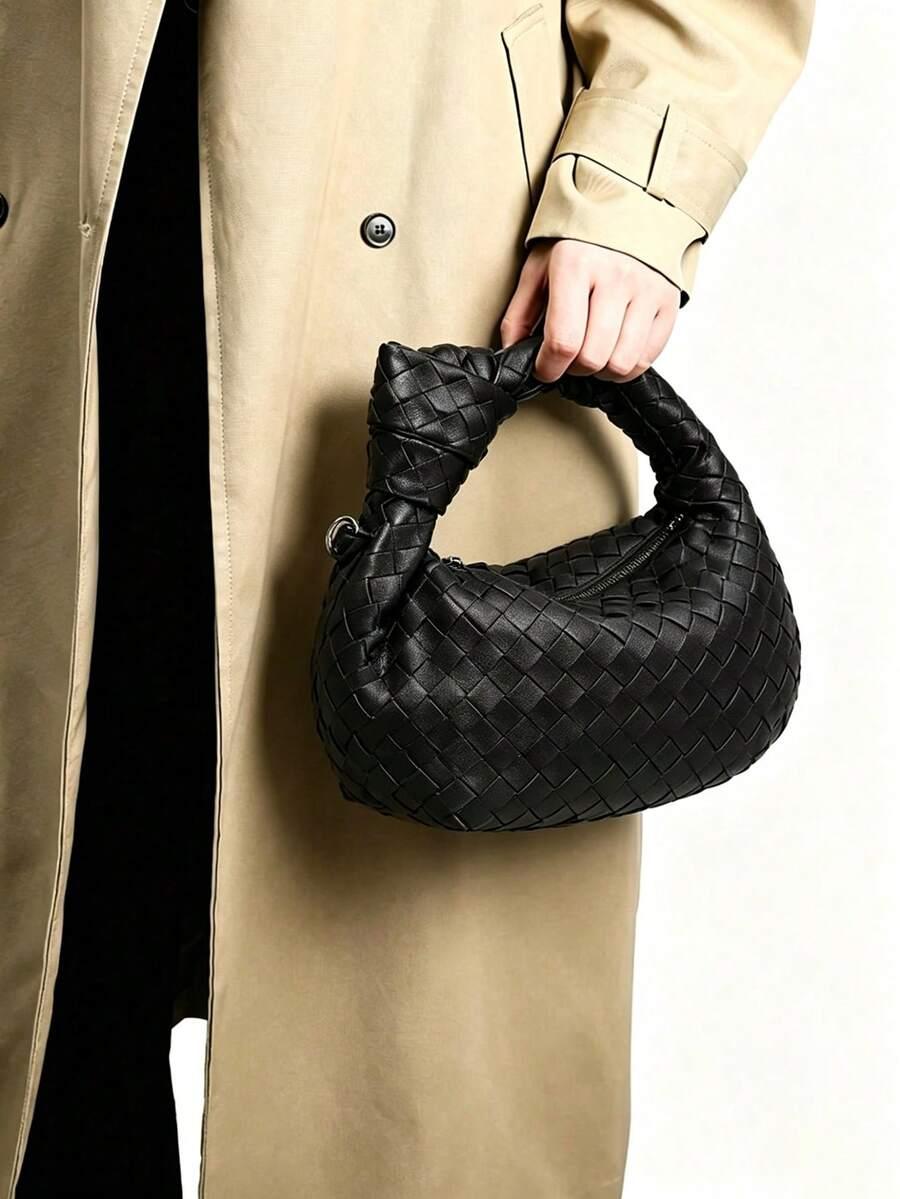 SHEIN CZARNA TOREBKA TEKSTURA S07__28X3X15CM