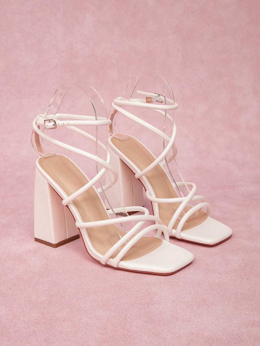 SHEIN BIAŁE SANDAŁY OBCAS S06__40
