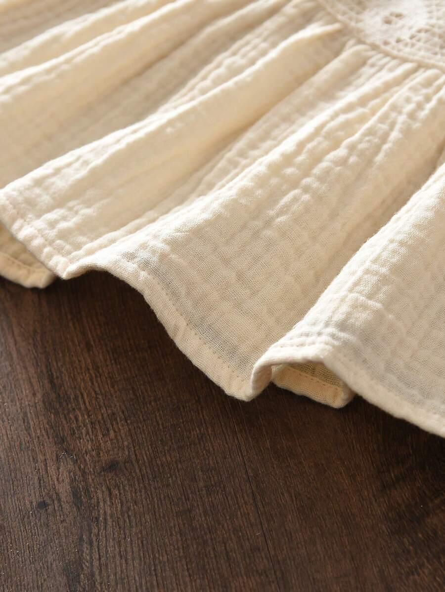 SHEIN BEŻOWY KOMPLET BLUZKA SPODNIE S06__116-122