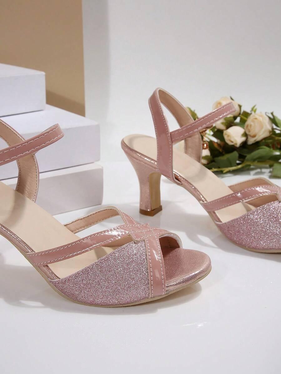 SHEIN RÓŻOWE SANDAŁY OBCAS S06__39