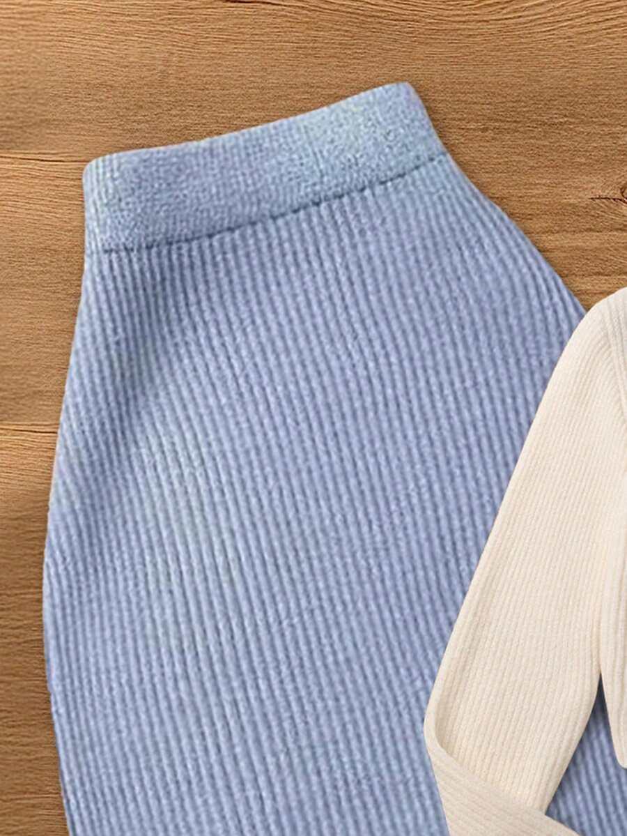 SHEIN SWETER SPÓDNICA KOMPLET S06__M
