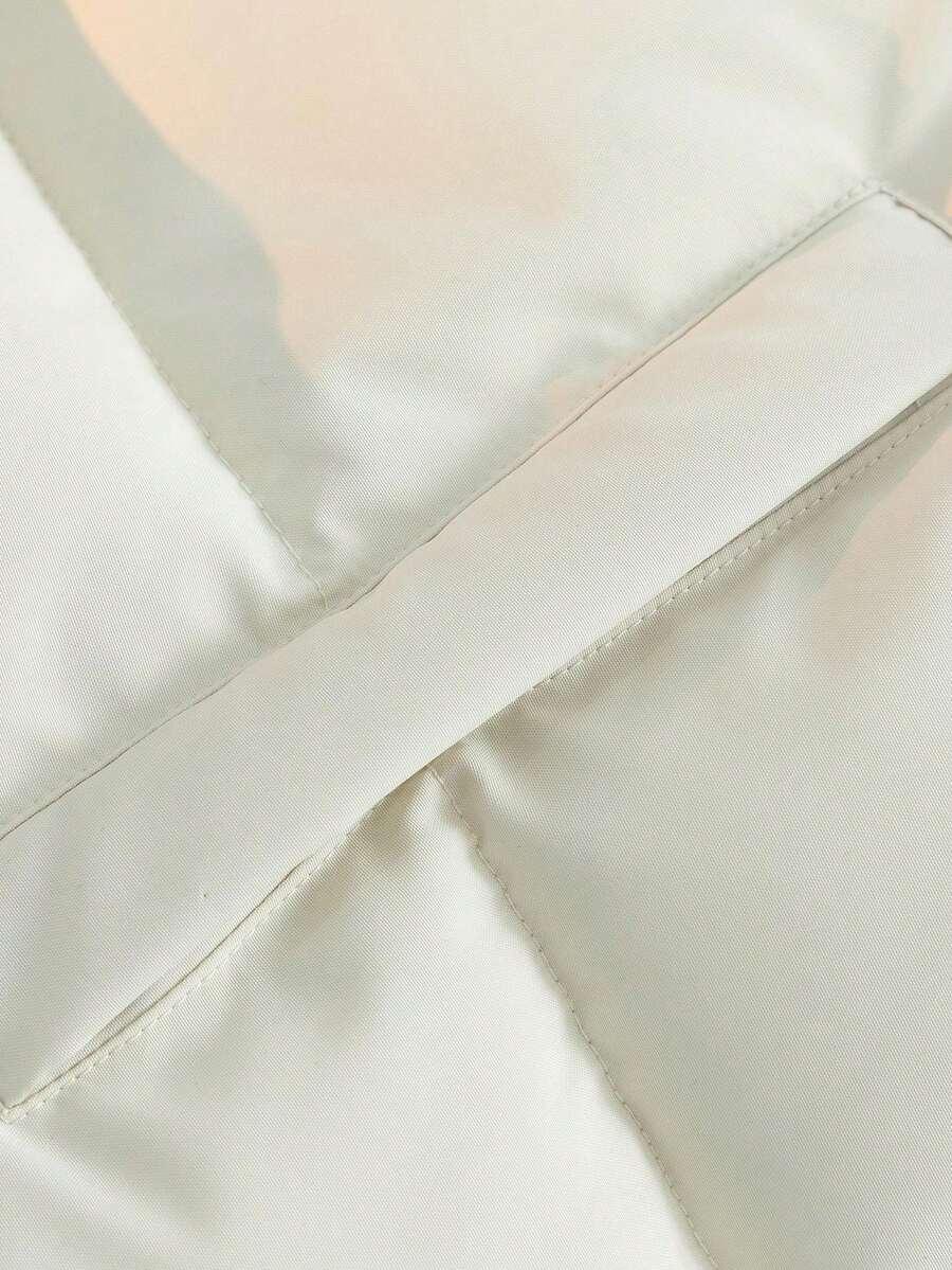 SHEIN BIAŁA PIKOWANA KURTKA W01__S