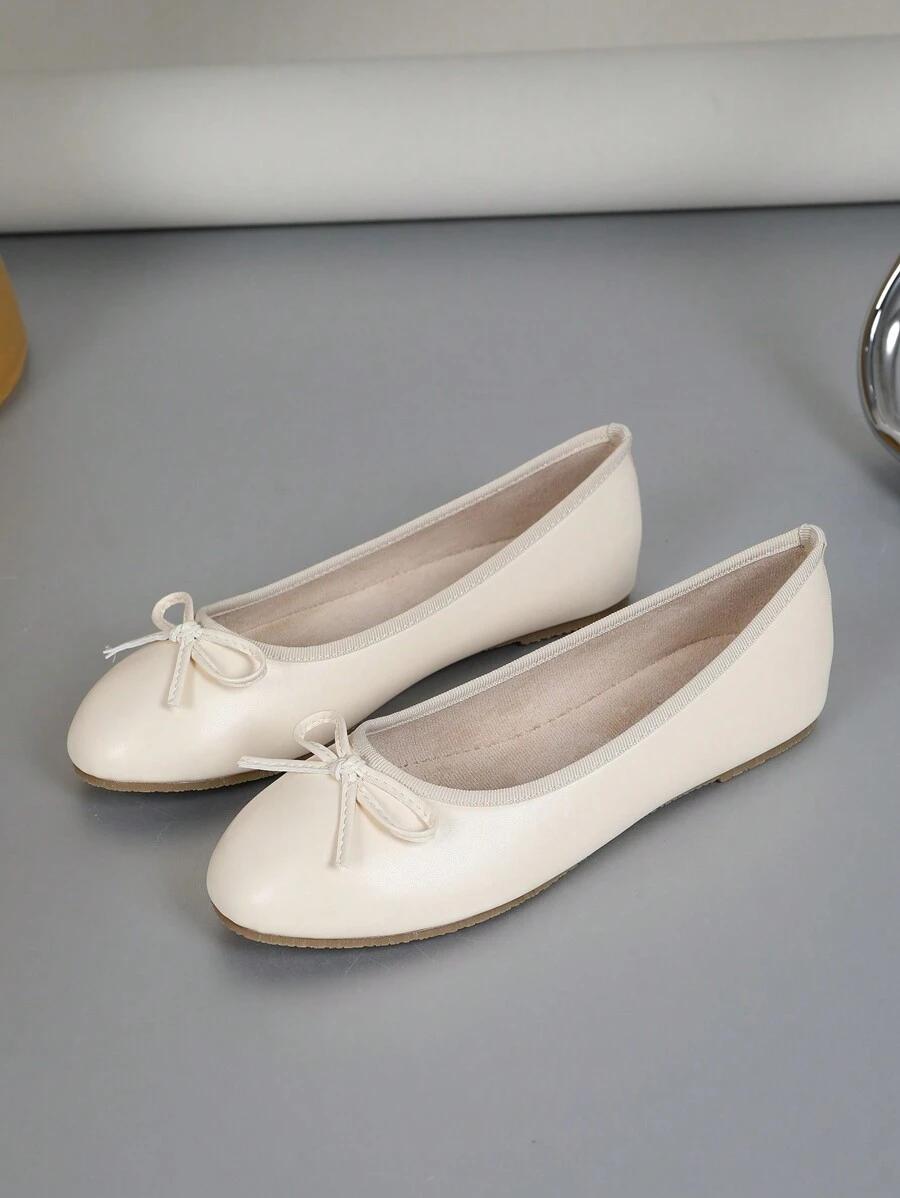 SHEIN BEŻOWE BALERINY KOKARDA S06__40