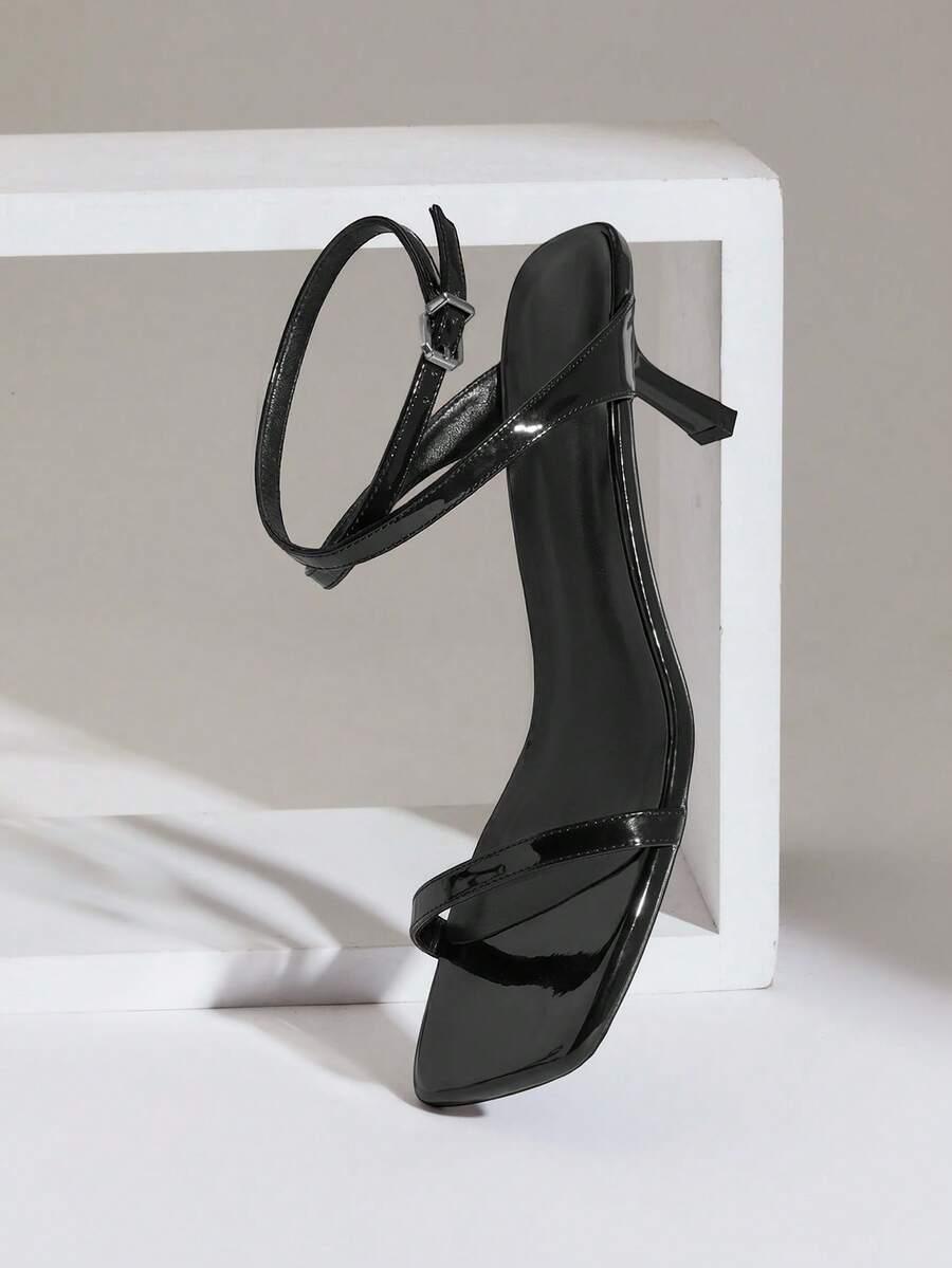 SHEIN CZARNE SANDAŁY OBCAS S06__37