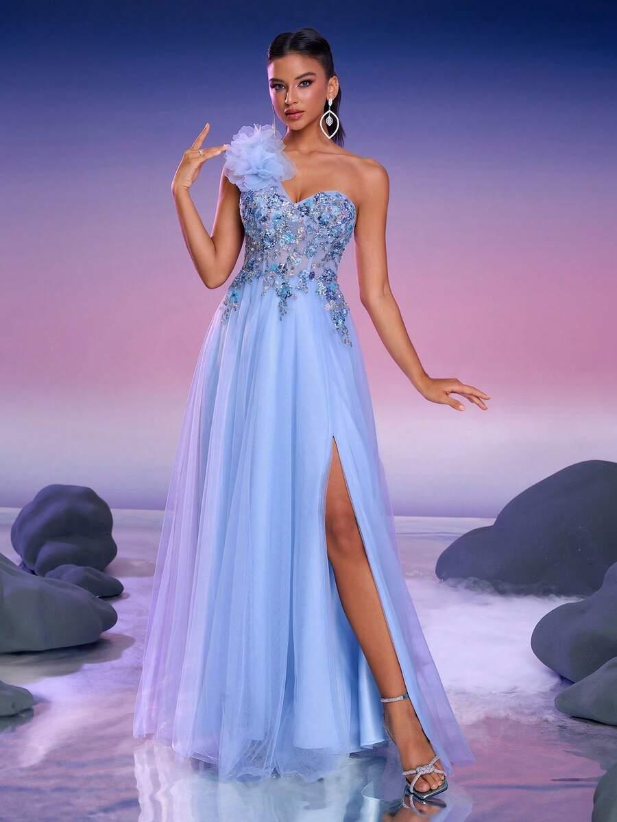 SHEIN MAXI SUKIENKA ZDOBIENIA S06__S
