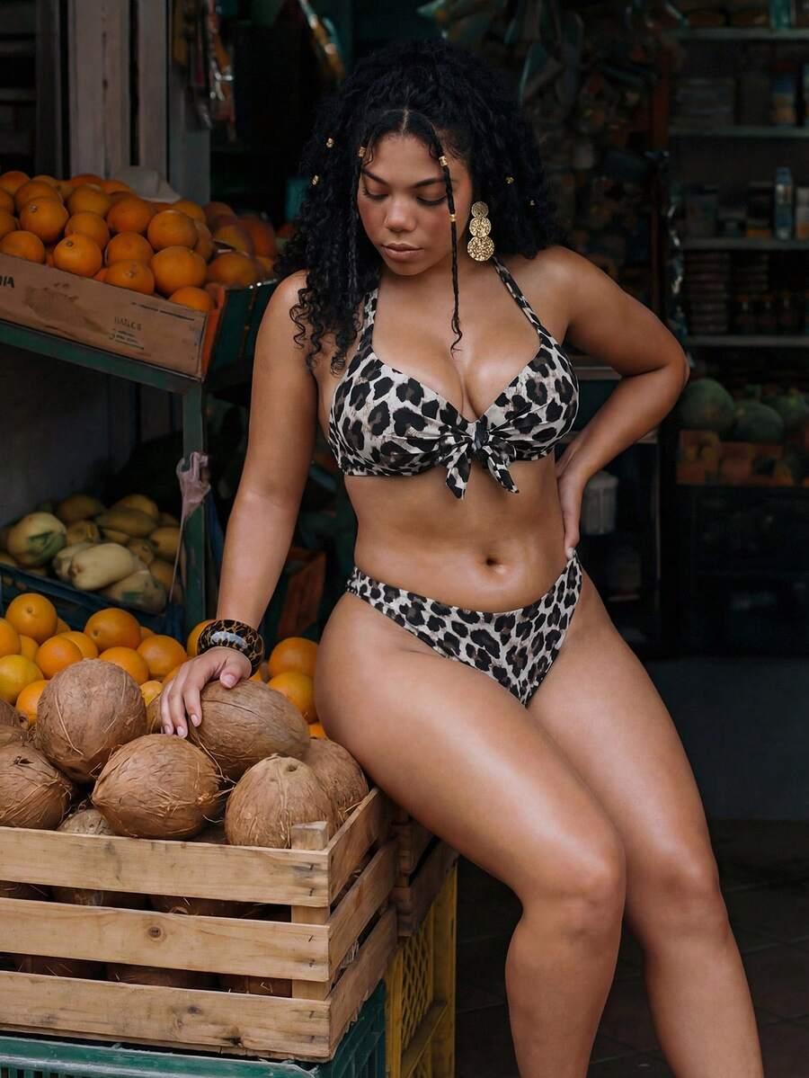 SWIM VCAY GÓRA OD BIKINI ANIMAL PRINT S09__XXL